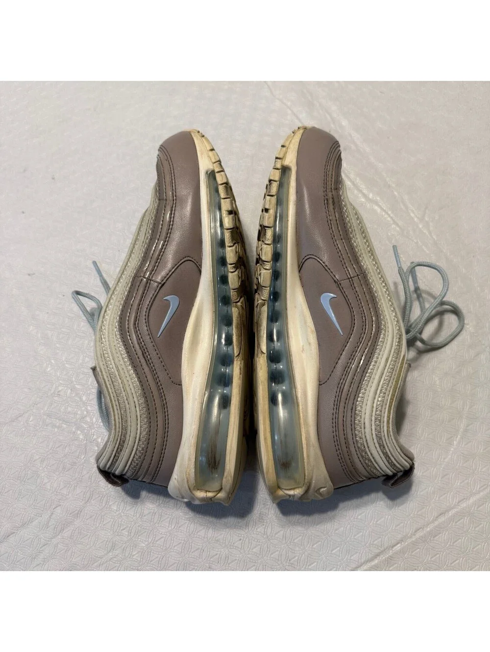 Nike Air Max 97 Sneakers in Beige Taupe LBlue Women's US 10